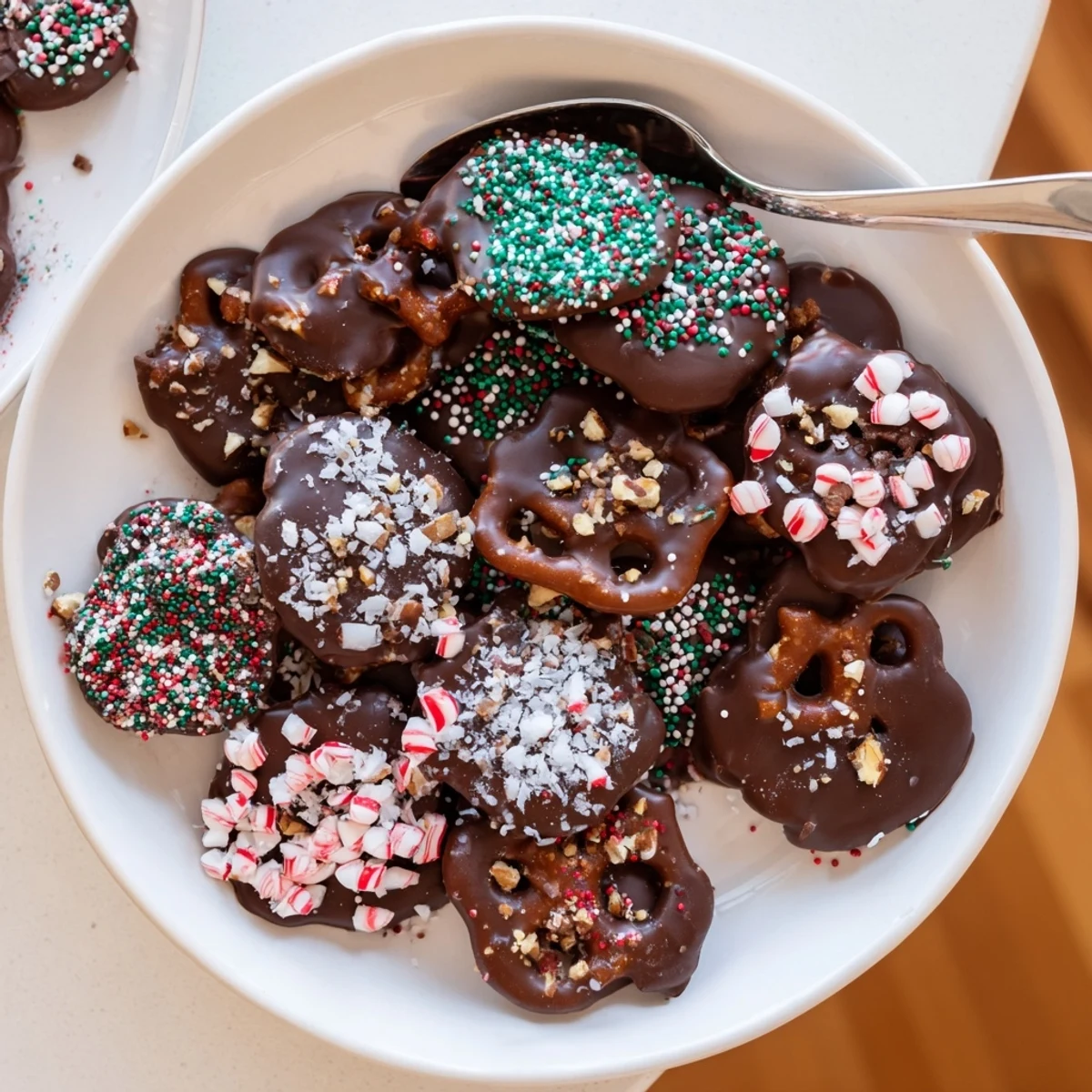 Holiday Snack Chocolate Pretzel Thins
