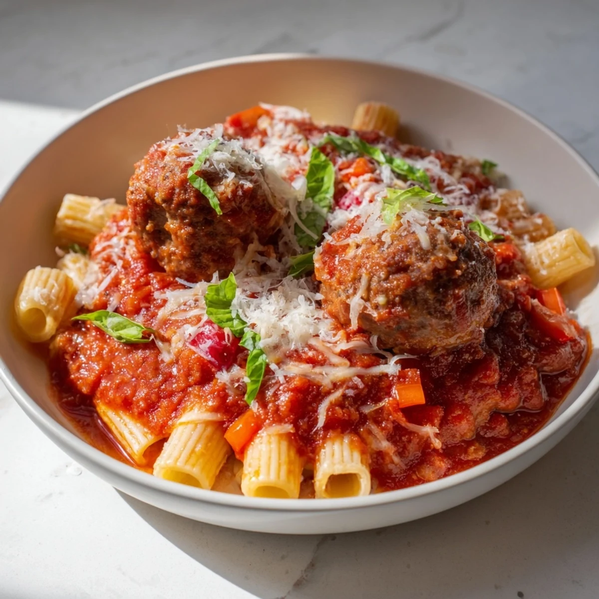Italian Meatball Pasta Skillet