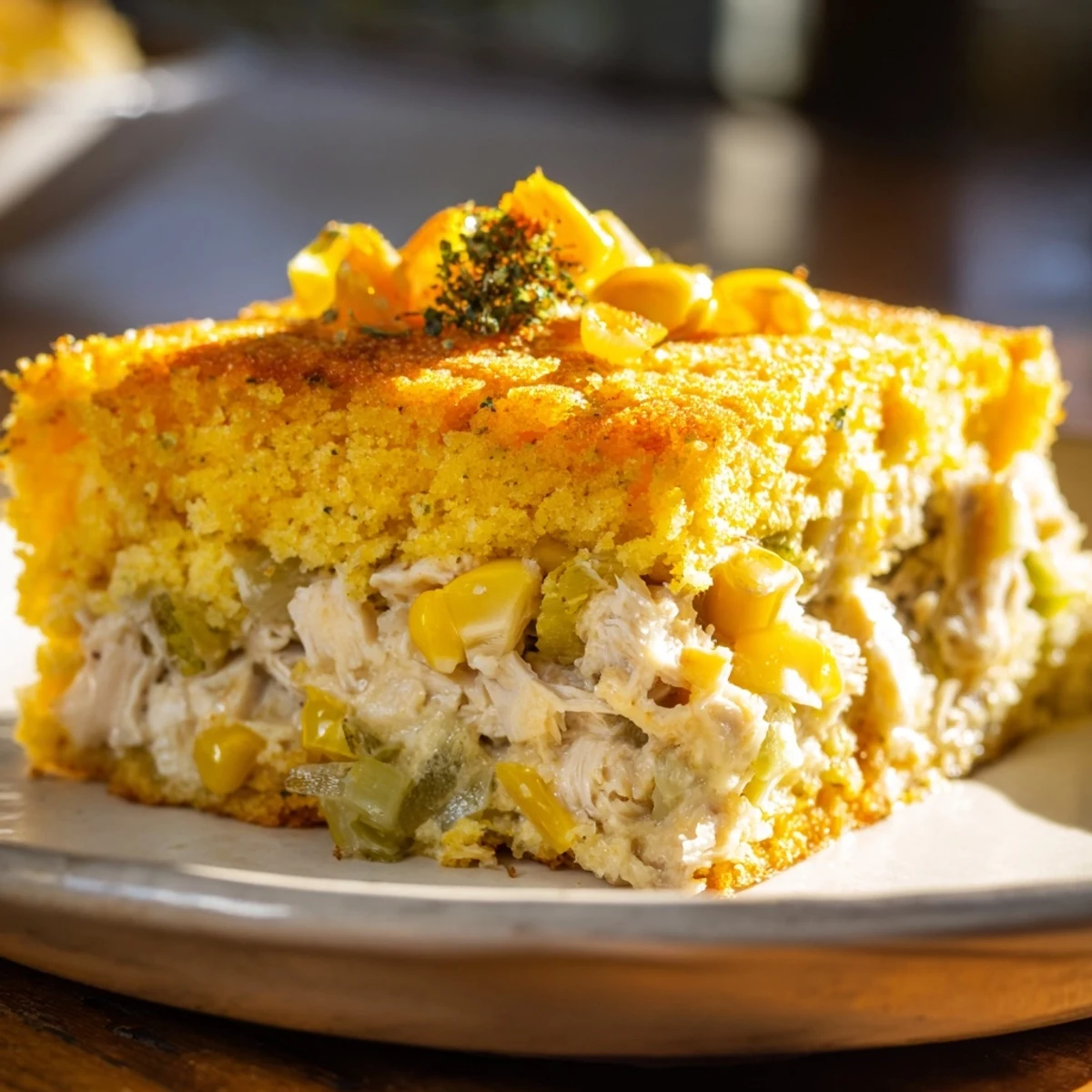Southern Cornbread Chicken Casserole