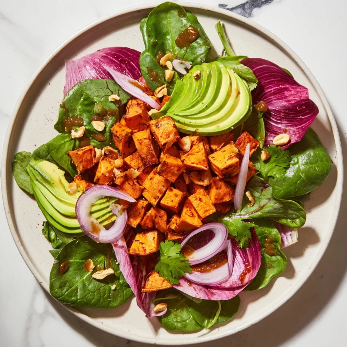 Spiced Peanut Sweet Potato Salad