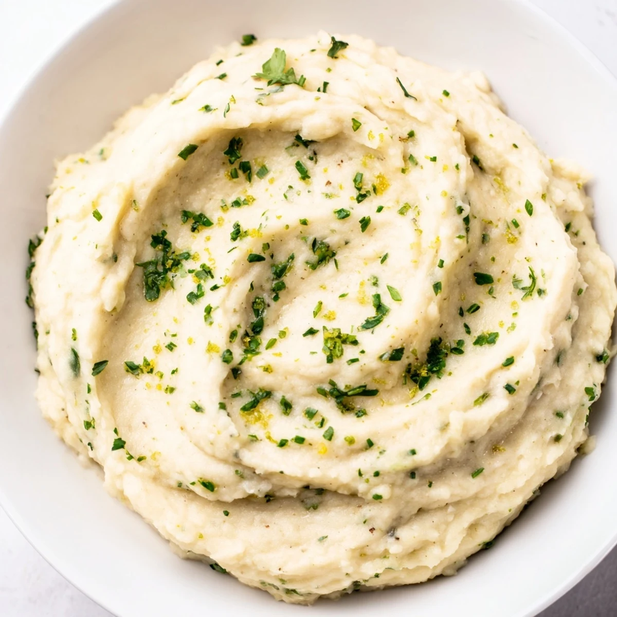 Cauliflower Mash Garlic Lemon