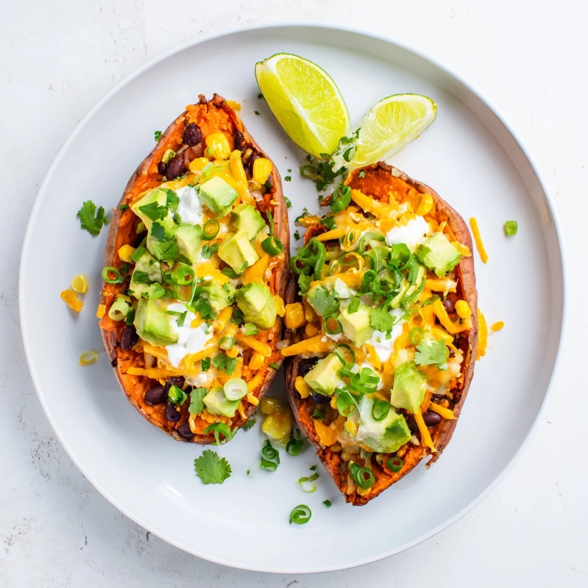 Loaded Baked Sweet Potatoes