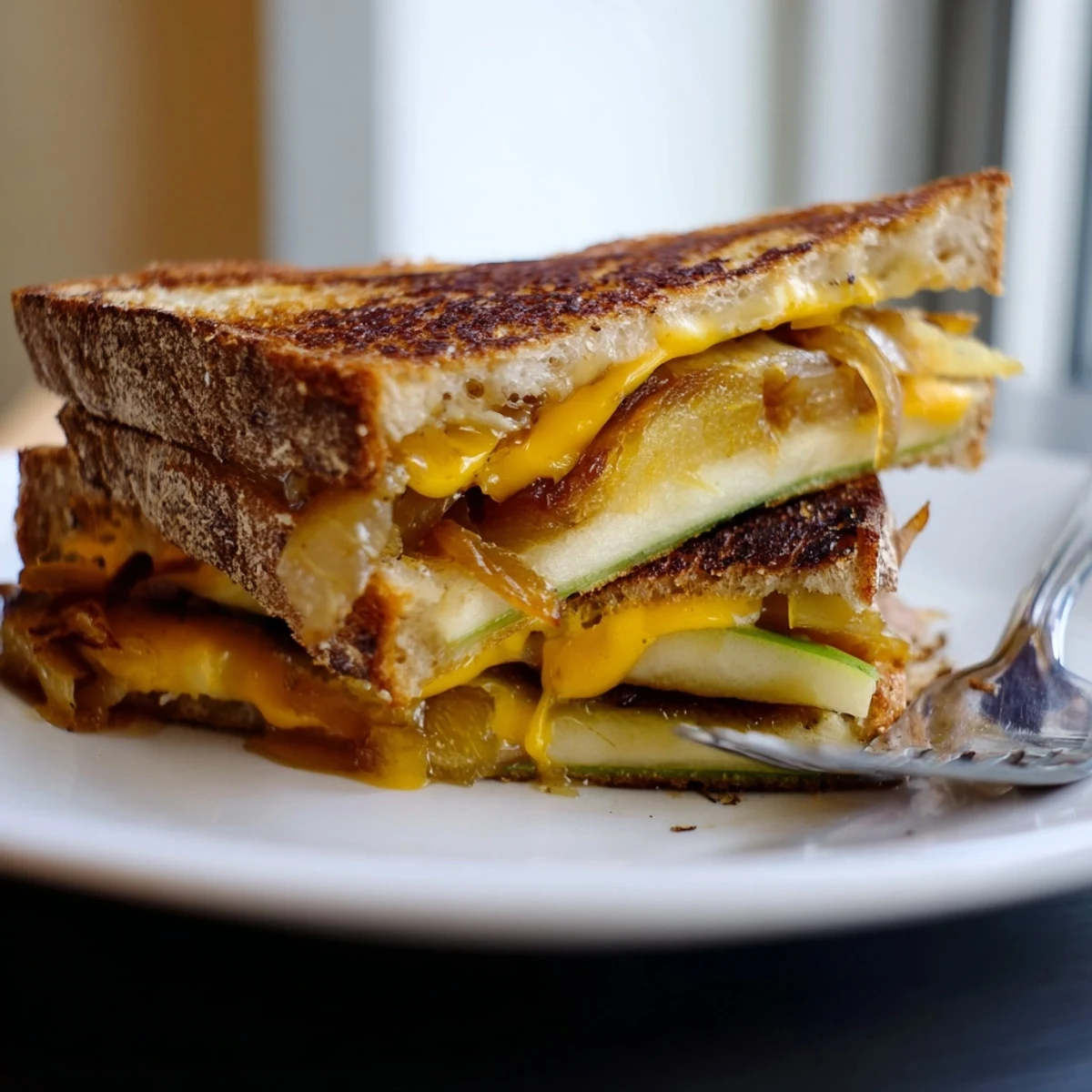 Caramelized Onion Apple Cheddar