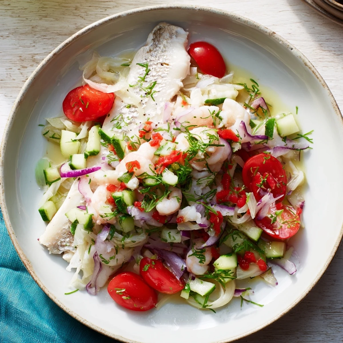 Vibrant Blue Fish Fillets