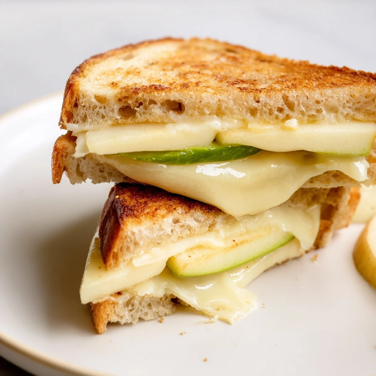 Savory Brie and Apple Grilled Cheese: a warm, satisfying sandwich with a golden crust.