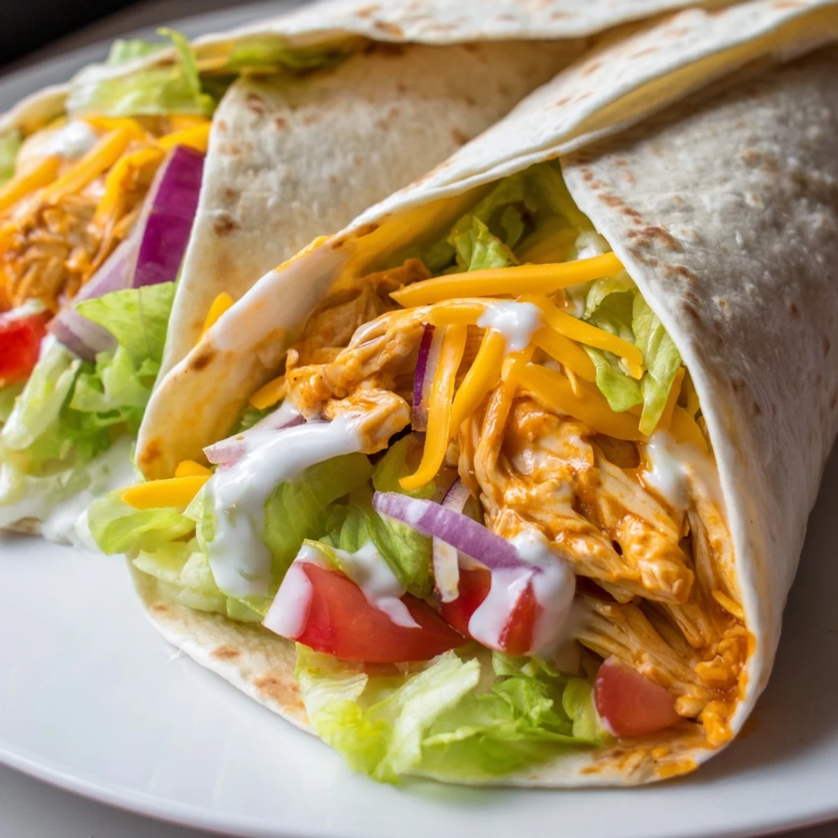 Buffalo Chicken Folded Tortilla