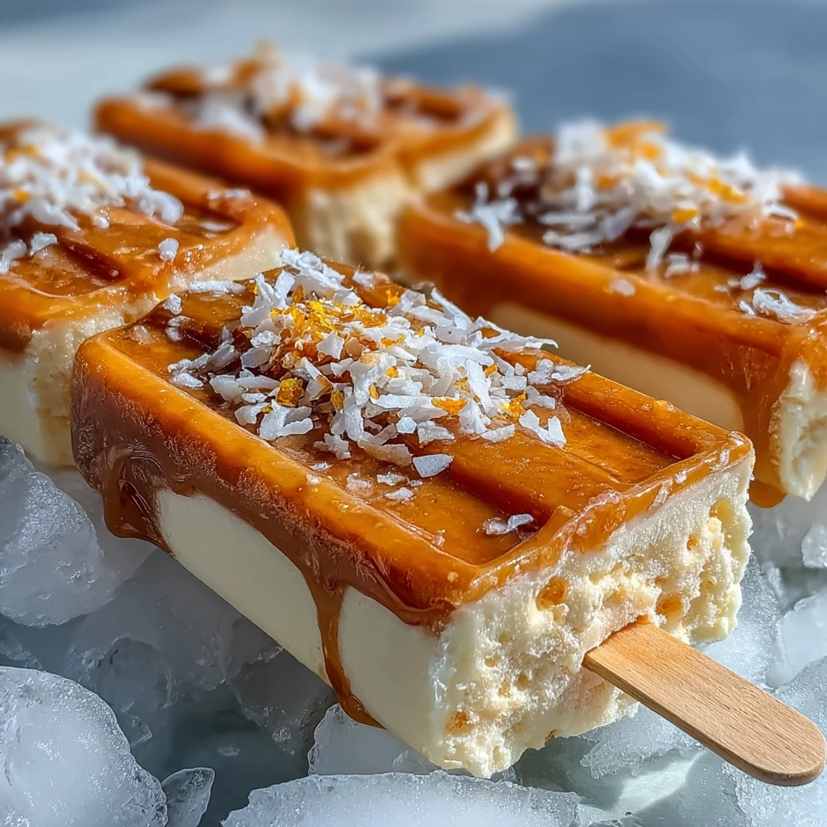 Tangy Greek yogurt blended with ripe mango, lime zest, and coconut milk for a tropical popsicle delight.