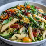 Spring Pasta Primavera Fresh Veggies