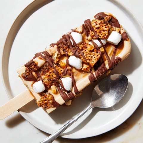 Smores Pumpkin Pretzel Fudge Pops