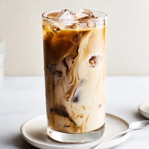 Refreshing tahini iced coffee blend with cold brew, sweetened for a perfect sip.  