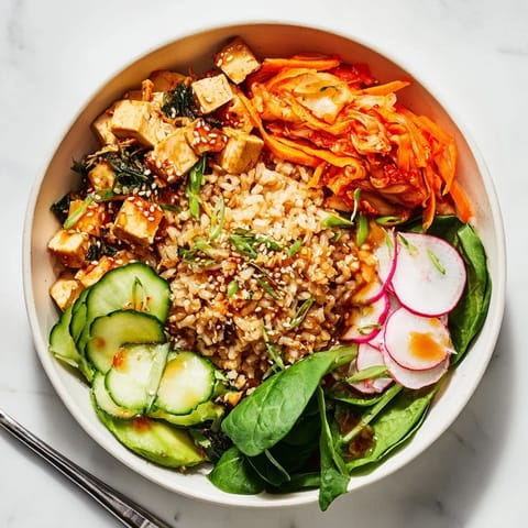 Fermented Vegetable Bowl Kimchi Grains