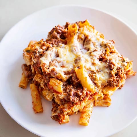 Baked Ziti with Meat Sauce #82