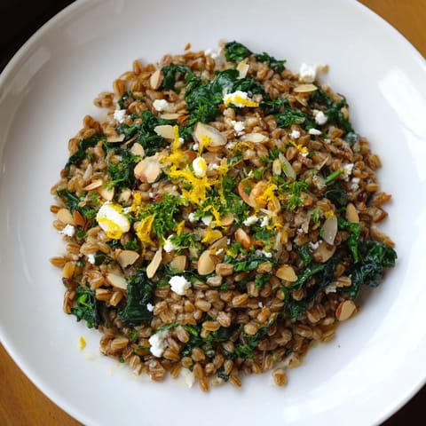 Warm Farro Greens Pilaf #116