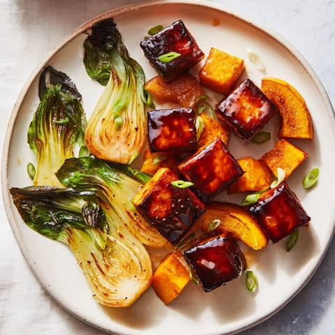 Miso-Glazed Tofu Winter Squash #119