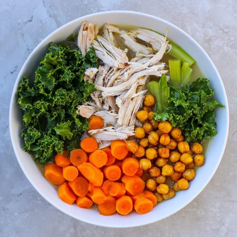 Chicken Kale Soup Crispy Chickpeas #155