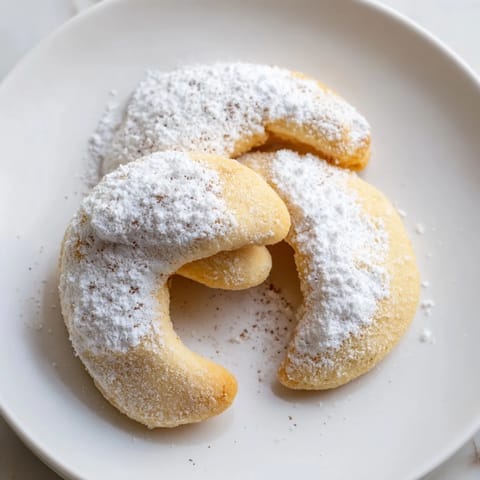 Warm, freshly baked Quick Christmas Cookie Croissants, buttery and almond-flavored, perfect holiday treat.