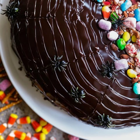 Spiderweb Candy Platter