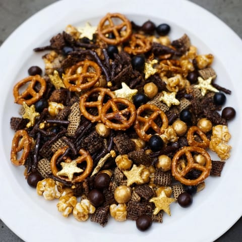 Gold and Black Midnight Snack