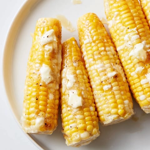 A skillet of warm, buttery Honey Butter Skillet Corn, ready to serve as a delicious side.