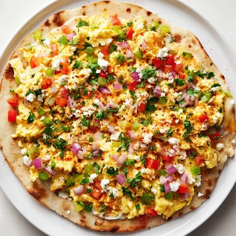 Turkish Menemen Eggs Pizza