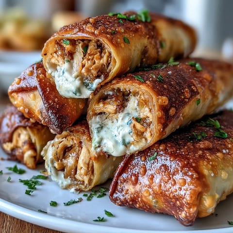 A close-up shot of crispy Mini Chicken Chimis, revealing a creamy jalapeño and shredded chicken filling.