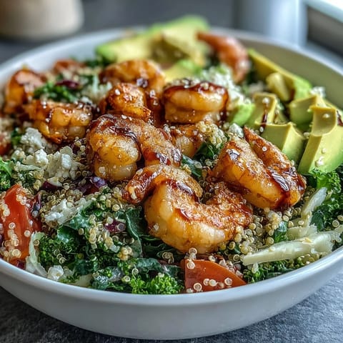 Colorful Rainbow Vegetable Detox Bowl featuring crisp blanched broccoli and asparagus, vibrant red cabbage, and diced tomatoes alongside tender shrimp.