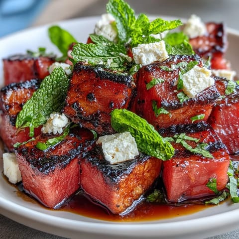 Grilled Watermelon Feta Salad #537