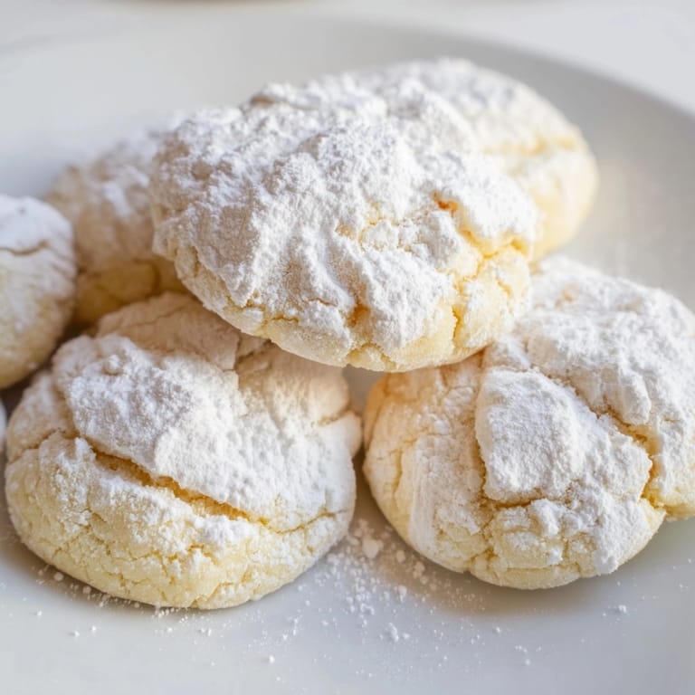 Homemade Melting Moments Cookies recipe on a plate, perfect with a cup of tea.
