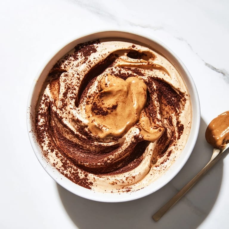 Homemade Peanut Butter Banana Ice Cream, creamy and smooth, topped with chocolate chips for a vegan dessert.