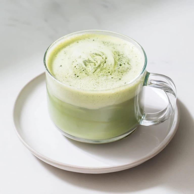 Enjoy a velvety smooth cup of Coconut Ginger Matcha Winter Immunity Latte, ideal for boosting your health this season.