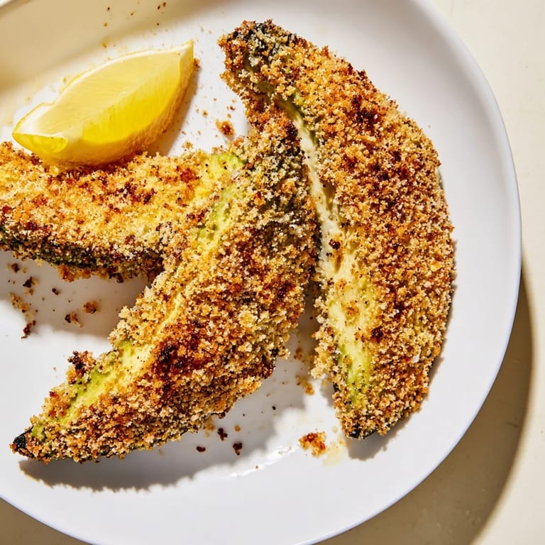 Perfectly golden and crunchy baked avocado fries, a delicious and easy appetizer recipe.