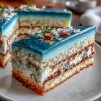 Graduation cake for boys featuring dark blue and gold ombre layers with smooth vanilla buttercream frosting and elegant gold leaf accents.